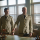 Woody Harrelson, with pointer, as Admiral Nimitz
